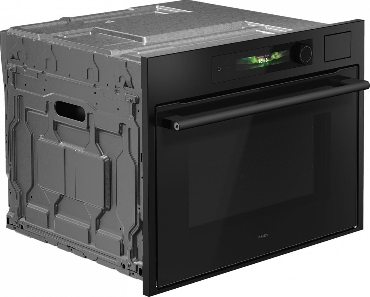 Компактный духовой шкаф с функцией пароварки и СВЧ Asko OCSM64GSH