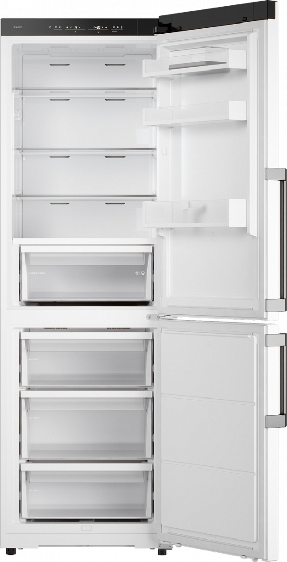 Отдельностоящий комбинированный холодильник Asko RFC286KNBW1