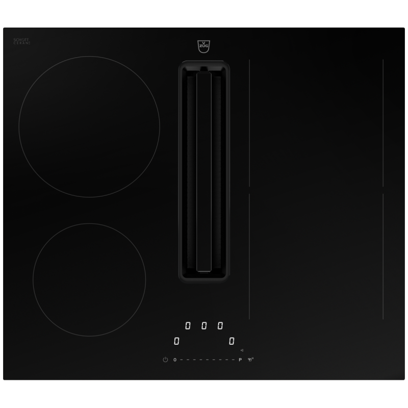Индукционная варочная панель с вытяжкой V-ZUG CombiCookTop V2000 I604 MaxiFlex CCT2T-31175 черный