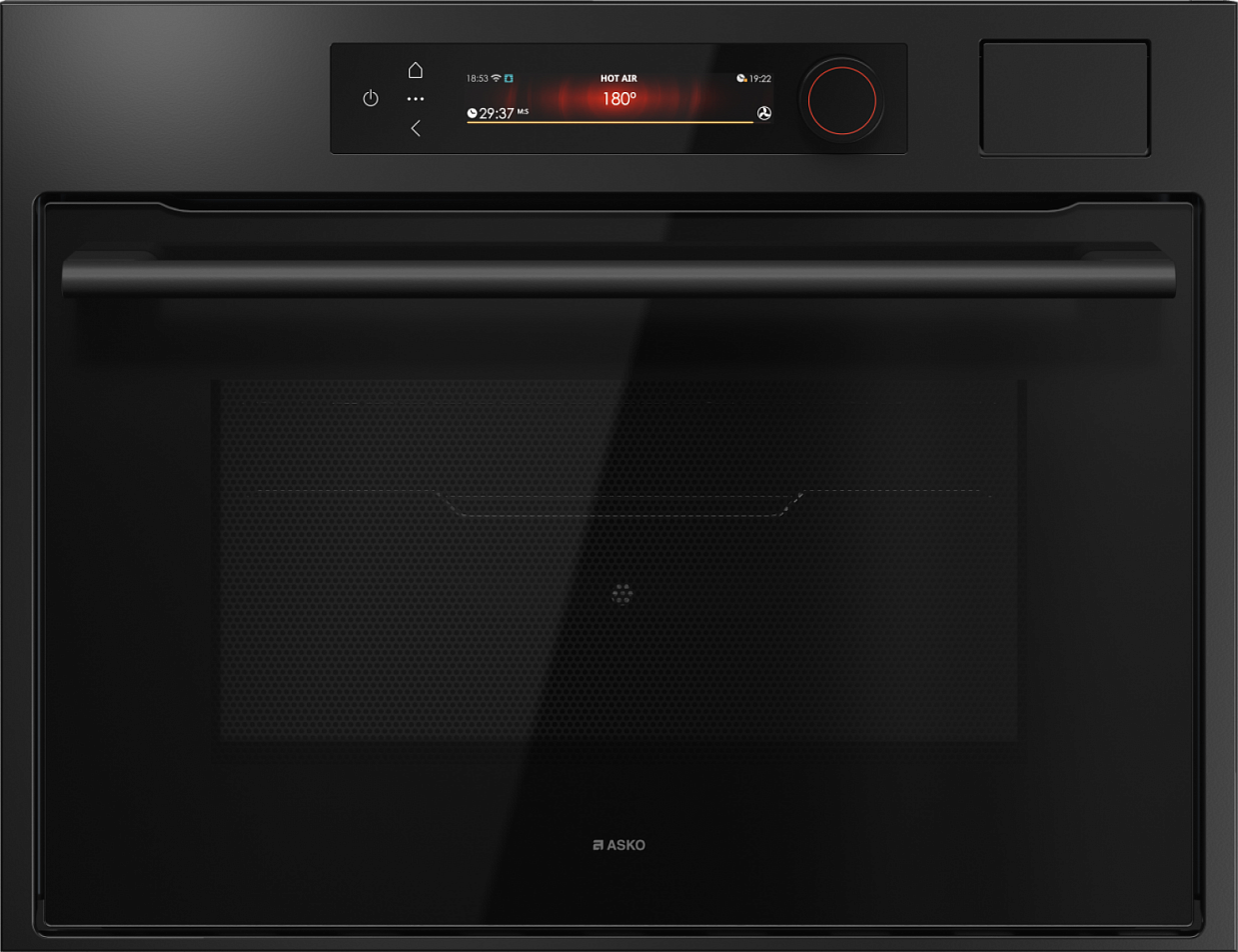 Компактный духовой шкаф с функцией пароварки и СВЧ Asko OCSM64GSH