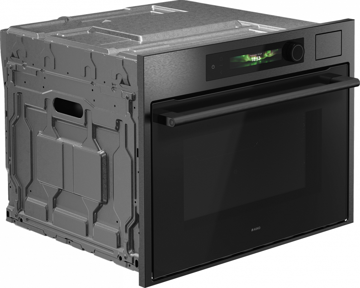 Компактный духовой шкаф с функцией пароварки и СВЧ Asko OCSM64BSH
