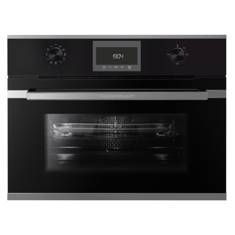 Компактный духовой шкаф с микроволнами CBM 6330.0 S3 серебристый хром Куперсбуш / Kuppersbusch